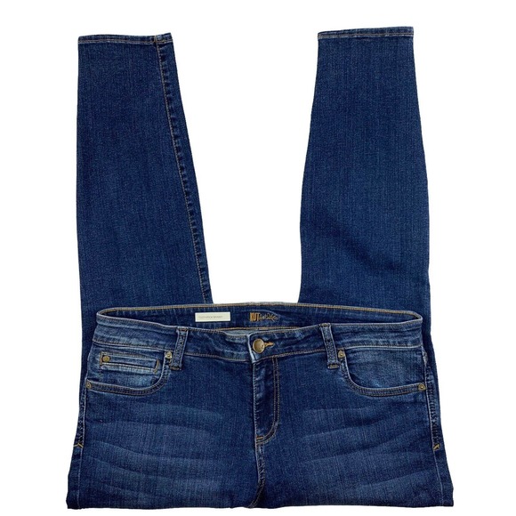 KUT‎ from the Kloth Toothpick Skinny Jeans Womens 14S Short Medium Blue Denim - Picture 5 of 9